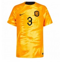 Niederlande Matthijs de Ligt #3 Fußballbekleidung Heimtrikot WM 2022 Kurzarm